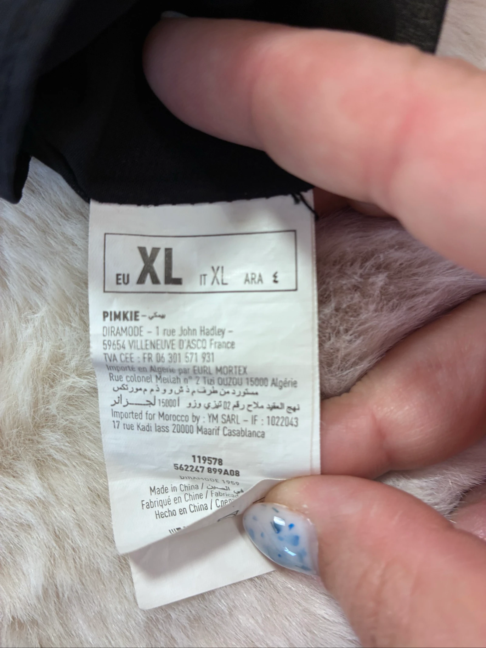 Vloeiende zwarte top met geknoopte bandjes Pimkie Maat XL – photo 3